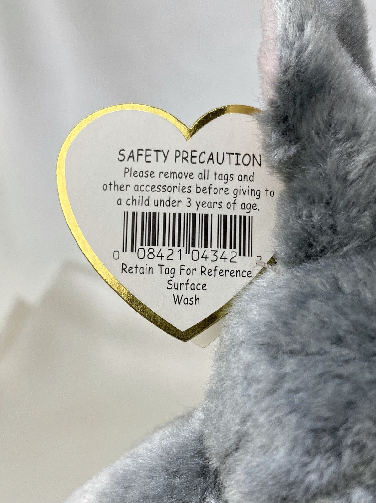 Rare Retired Ty Beanie Baby Hopper The Bunny 2000 Mint P.E. Pellets With Errors