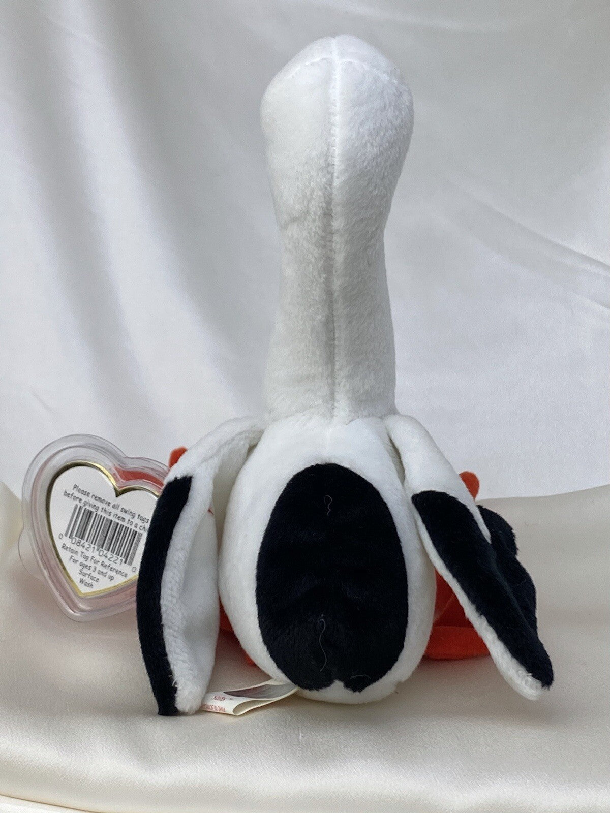 Rare Retired Ty Beanie Baby Stilts The Stork 1998-1999 Mint P.E. Multiple Errors
