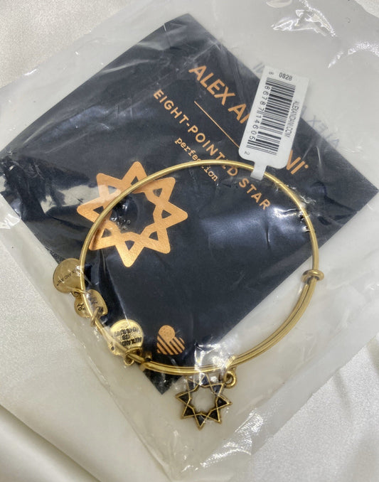 Pulsera con dije de estrella de ocho puntas Alex and Ani Rafaelian Gold
