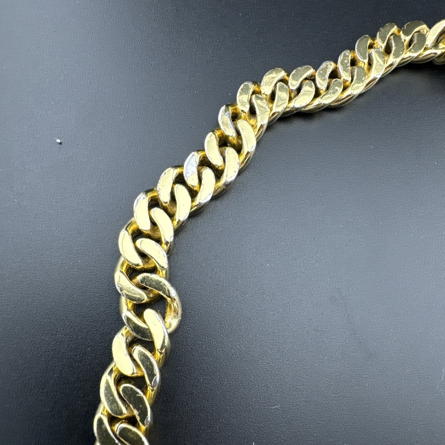 Sterling Silver 925 191G Gold Plated Miami Cuban Chain Fully Iced, 22in, 11.65mm