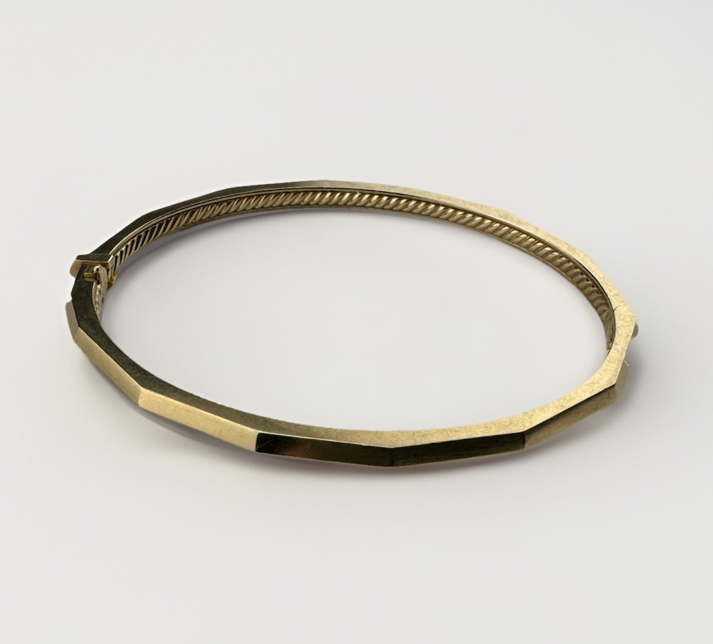 David Yurman Stax Bracelet 18K 750 Gold Size 6.25 17.2 Grams Faceted Geometric