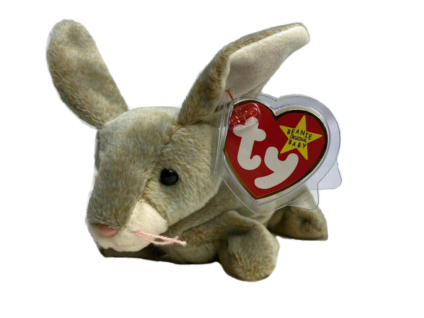 Ty Beanie Baby Nibbly The Bunny Plush 1999 Retired with Errors Tag Protector