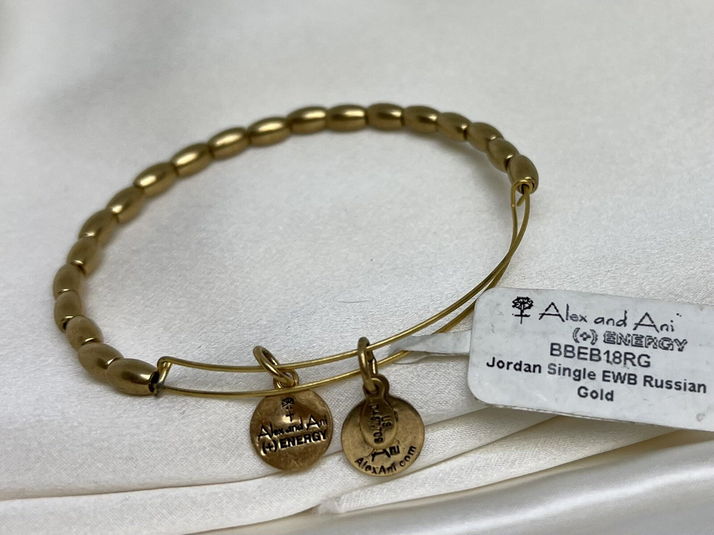 Alex and Ani Jordan Single Russian Rafaelian Gold Wrap Bangle Bracelet