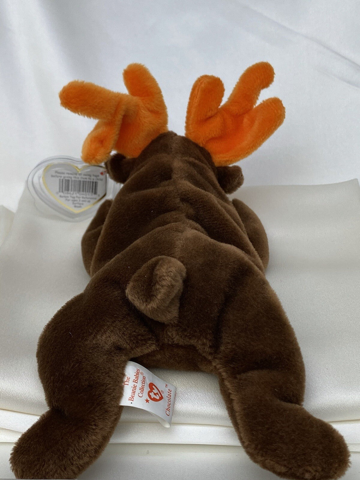 Rare Retired Ty Beanie Baby Chocolate The Moose 1993 Pellets W Errors & Tag Mint