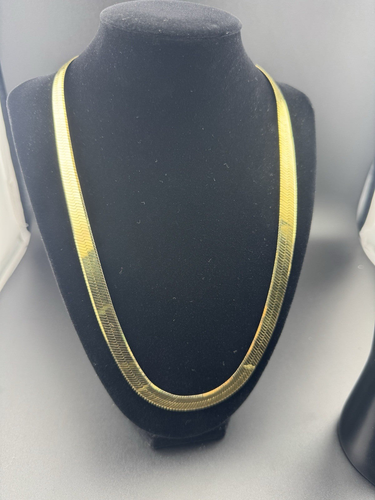 925 Star Silver Yellow Gold Plated Snake Chain 22.25in 8.73mm Smooth 41.4 Grams