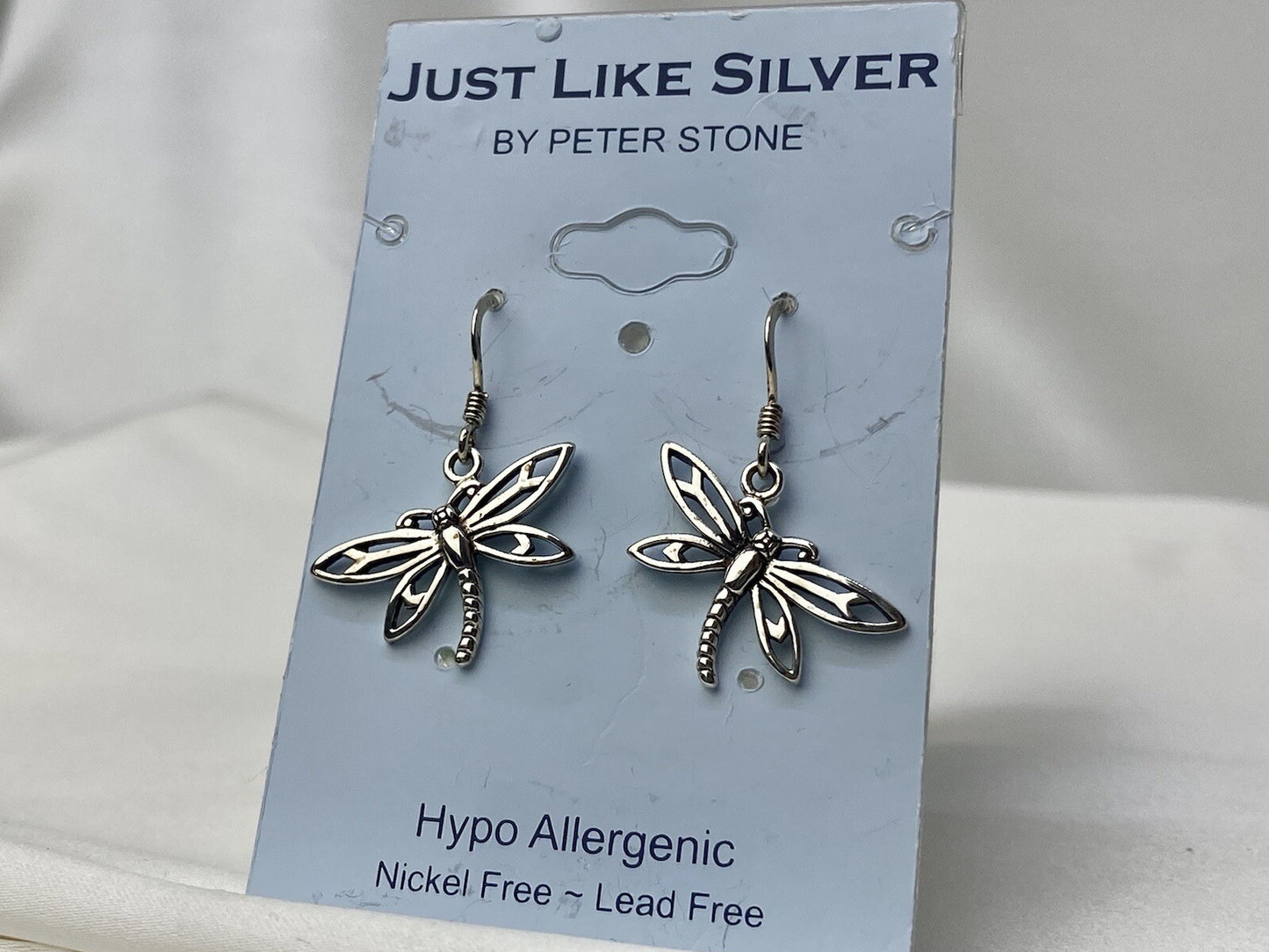 Pendientes colgantes con gancho de mariposa 🦋 de plata 925 Just Like Silver de Peter Stone