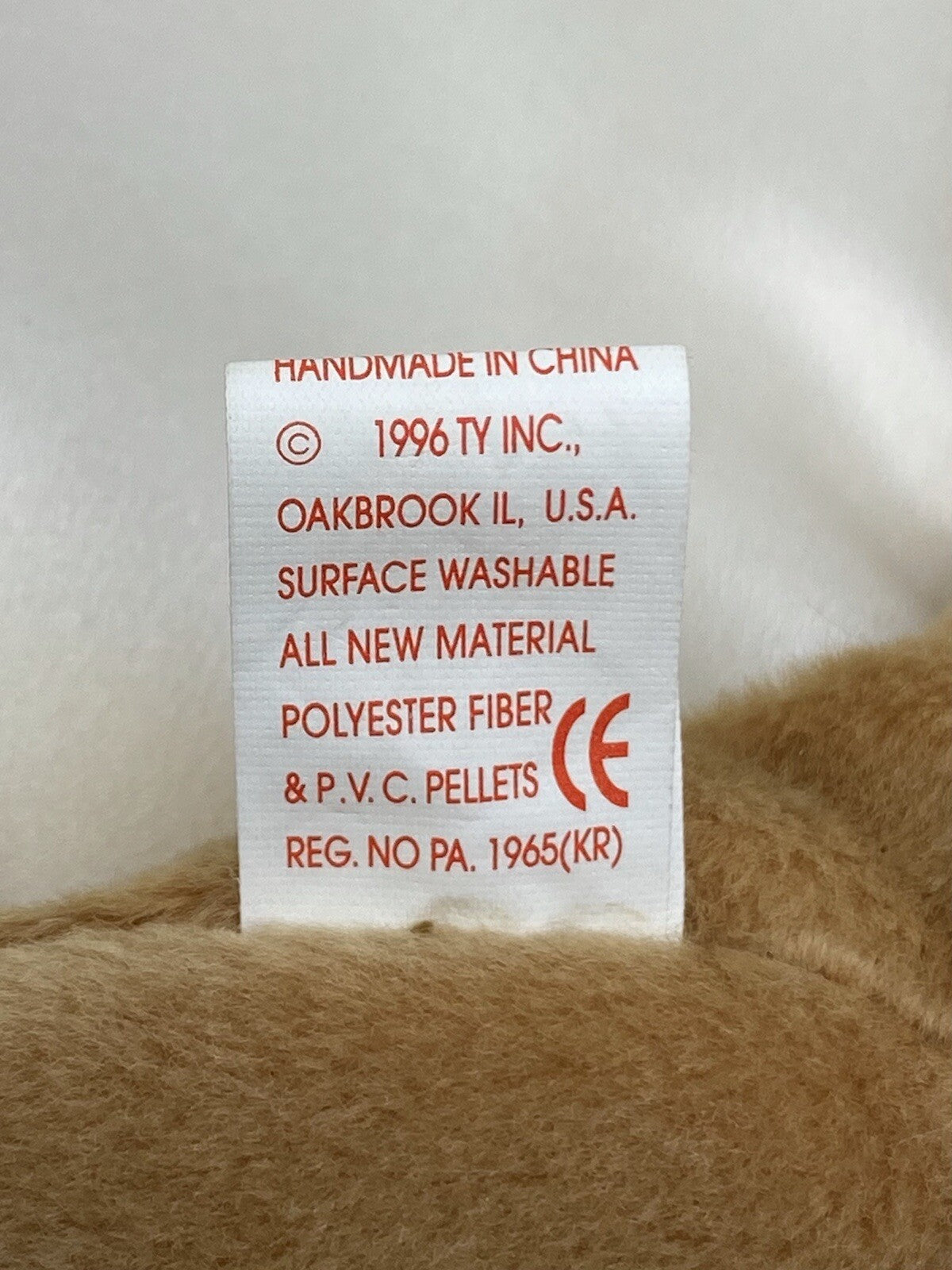 Rare Retired Ty Beanie Baby Roary The Lion 1996 P.V.C. Pellets W Numerous Errors