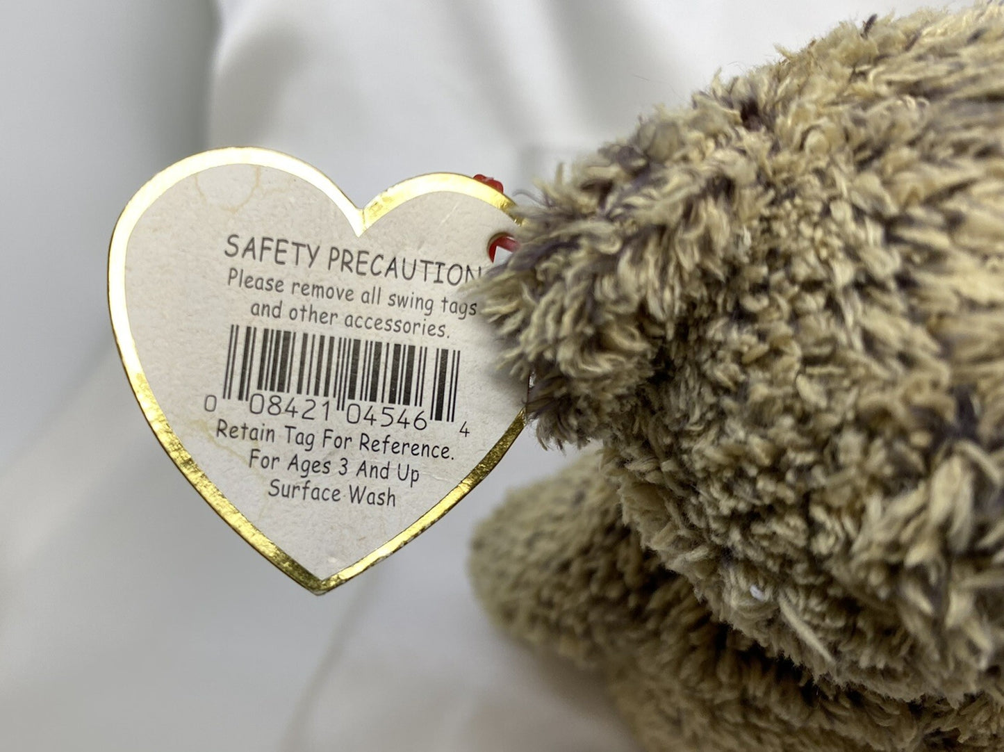 Ty Beanie Baby Harry The Bear Plush 2001 Retired with Errors