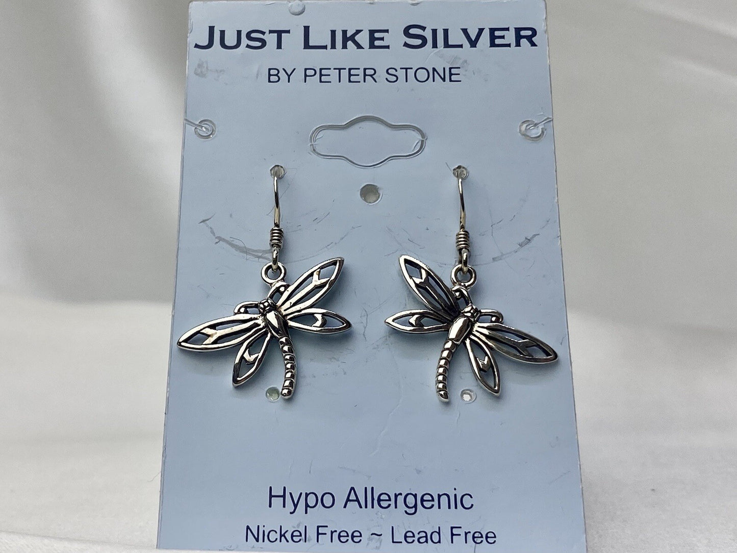 Pendientes colgantes con gancho de mariposa 🦋 de plata 925 Just Like Silver de Peter Stone