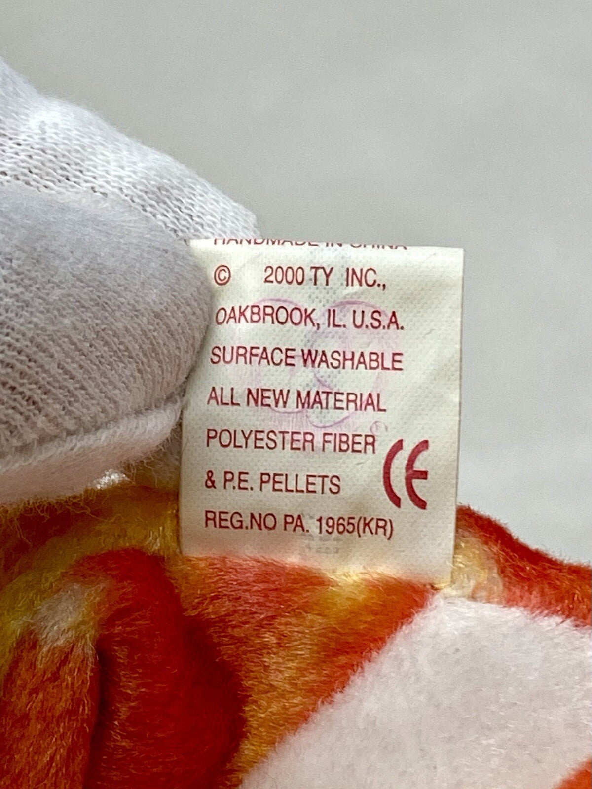 Rare Retired Ty Beanie Baby Tiger Zodiac 2000 Mint P.E. Pellets With Errors