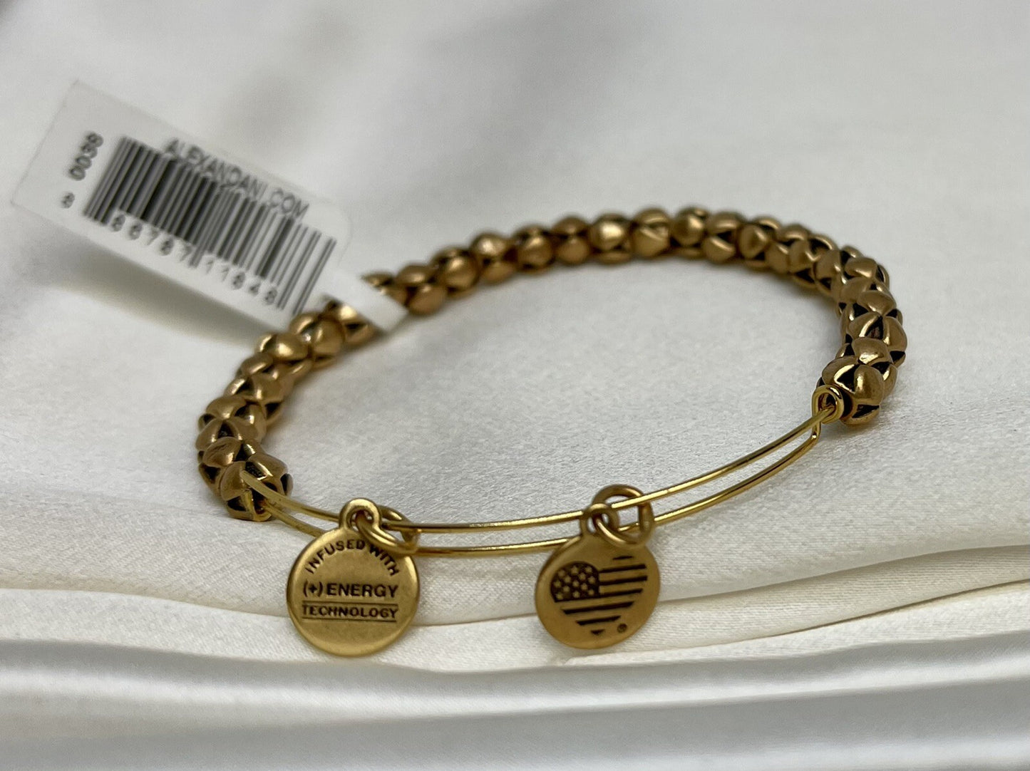 Alex and Ani Traveler Rafaelian Gold Wrap Bangle Bracelet