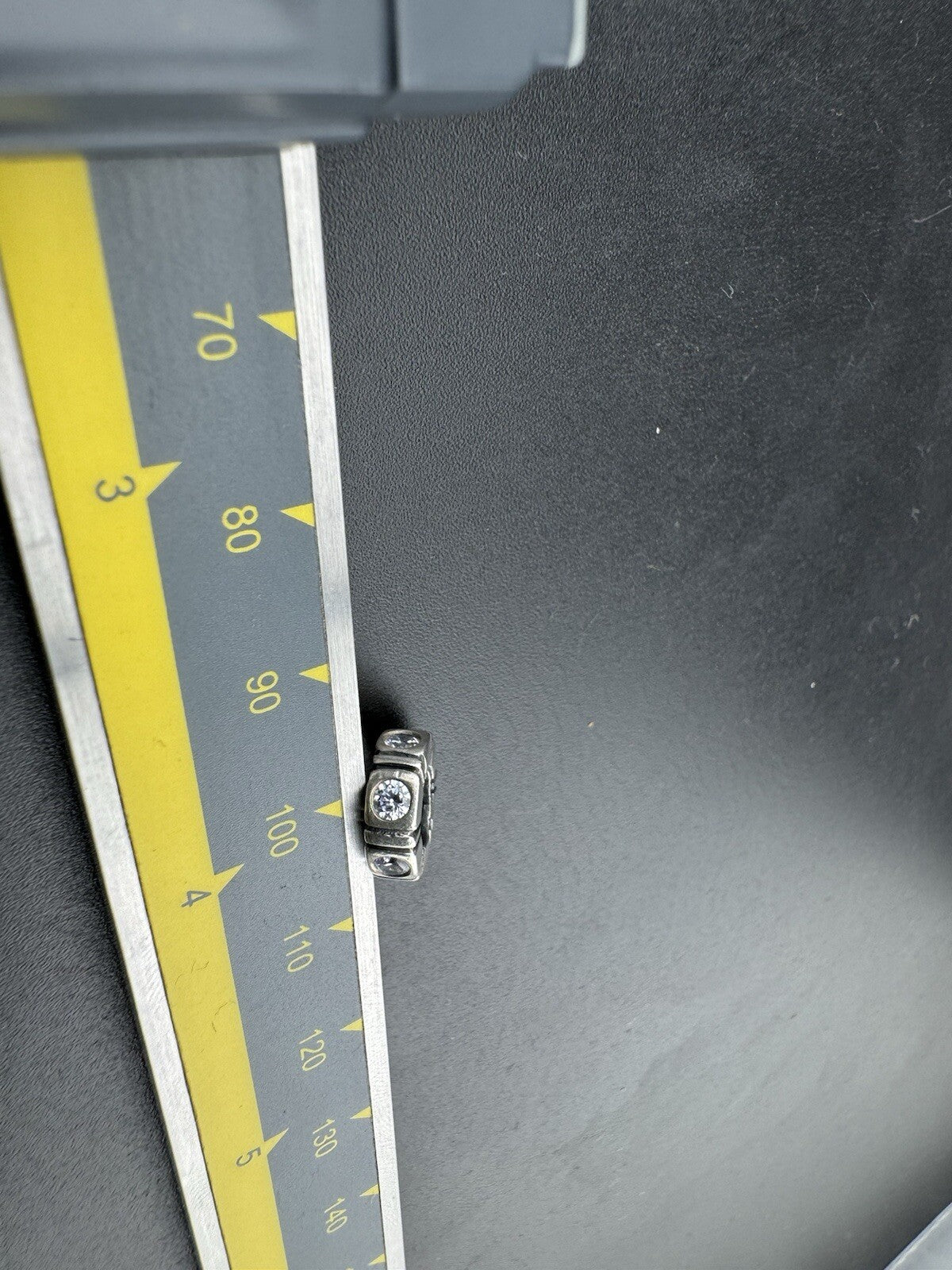 Pandora Plata de Ley 925 ALE Charm Majestad Separador Transparente Zirconia Cúbica Europea