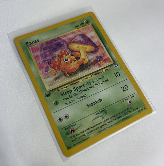Pokemon TCG Paras Neo Revelation 47/64 Regular 1st Edition Common Near Mint 1995