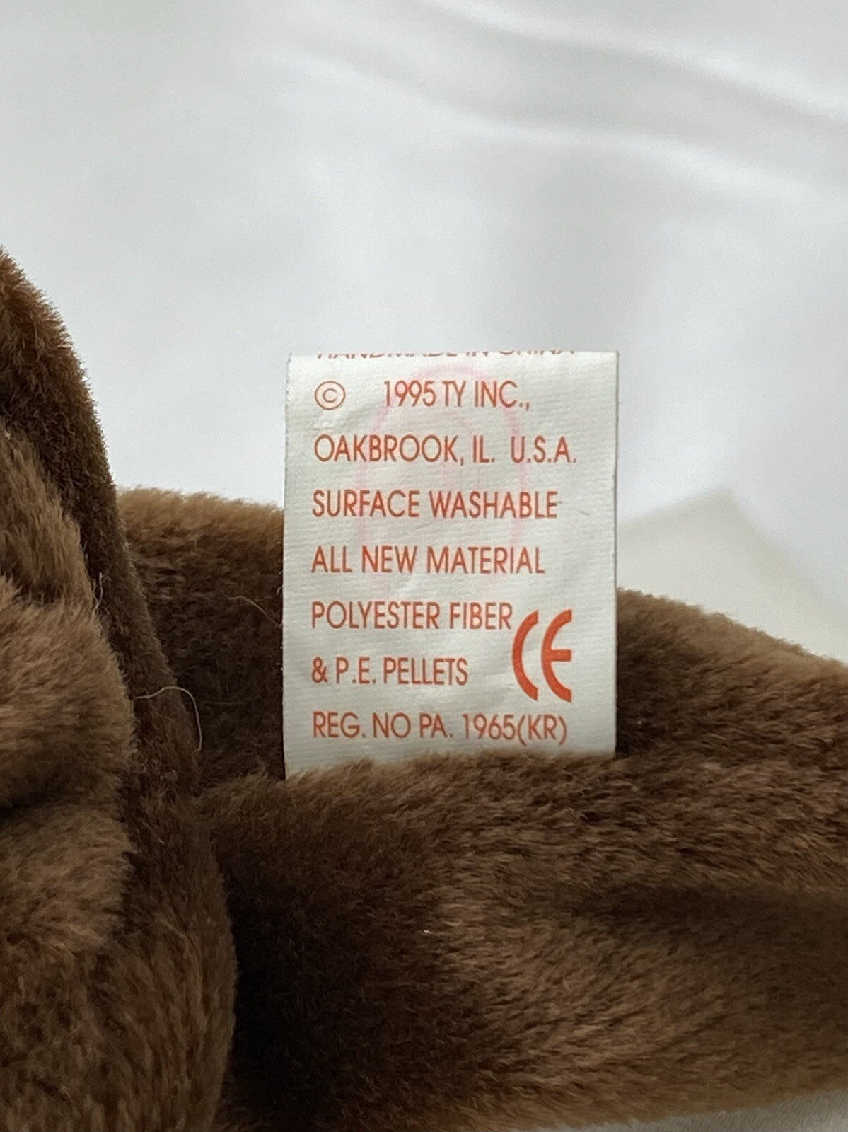 Nutria marina Ty Beanie Baby Seaweed, retirada, rara, 1995-1996, con bolitas y errores
