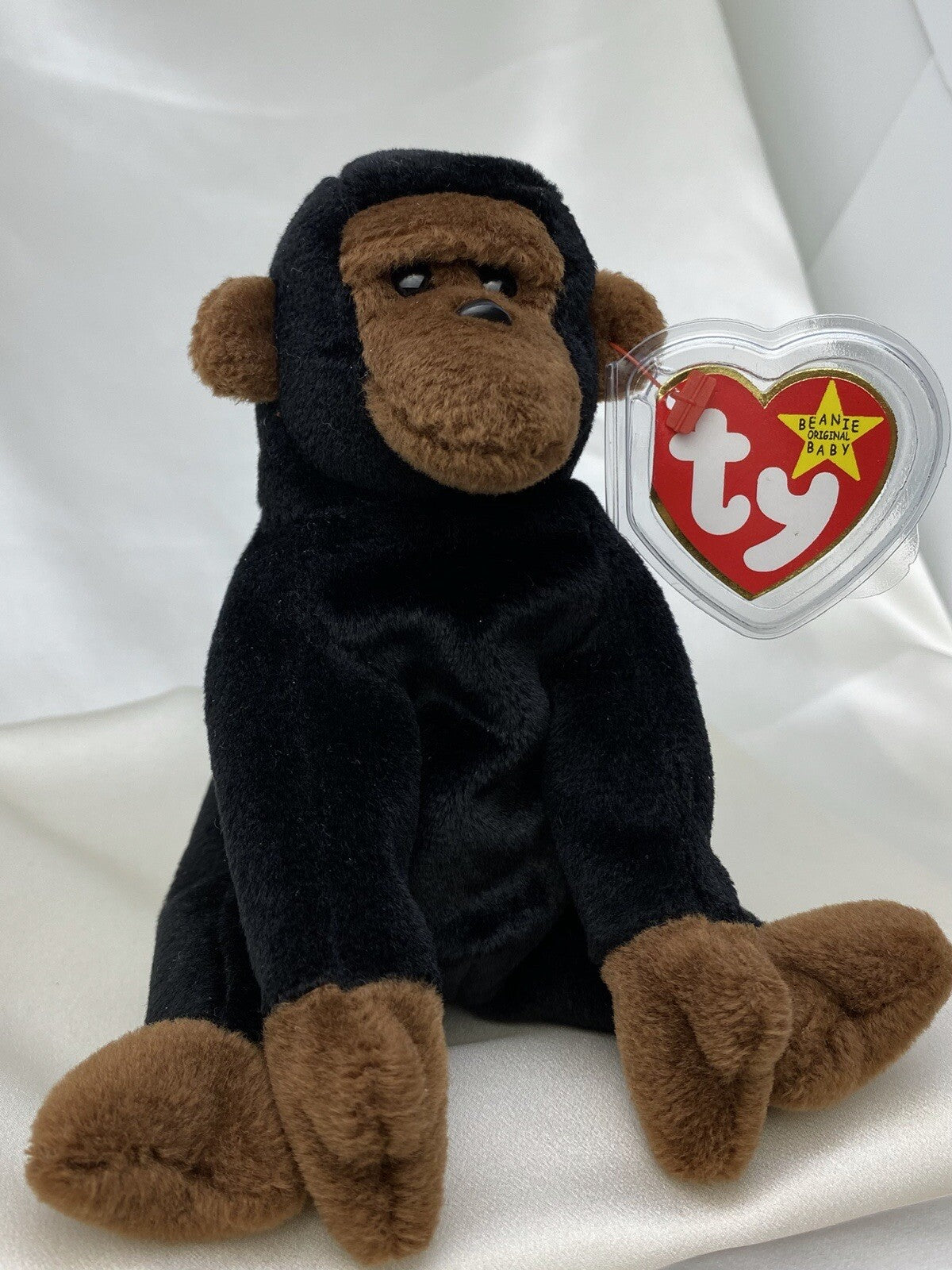 Rare Retired Ty Beanie Baby Congo The Gorilla 1996 Mint P.E. Pellets With Errors