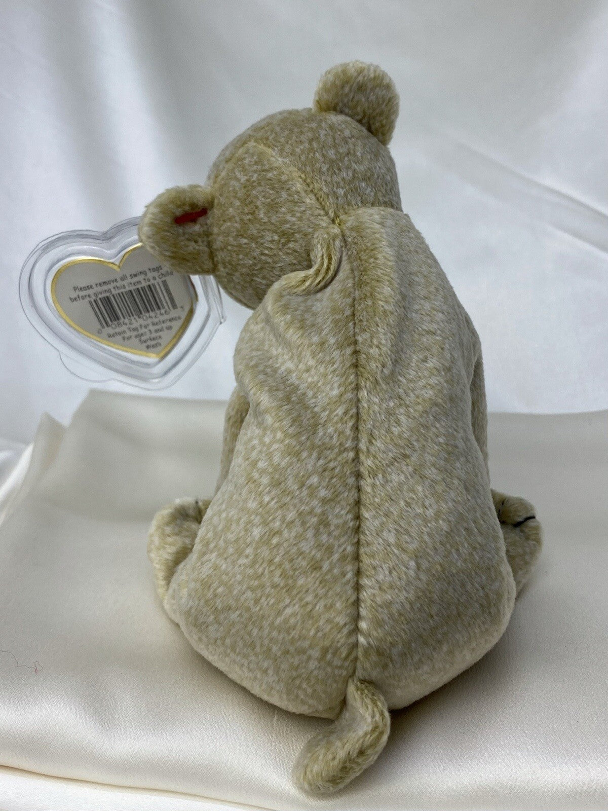 Rare Retired Ty Beanie Baby Almond The Bear 1999 Mint P.E. Pellets With Errors