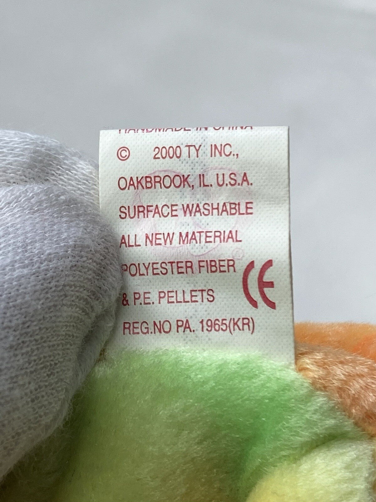 Conejo Beanie Baby Ty Retirado Raro Horóscopo El Conejo 2000 Menta P.E. Con Errores