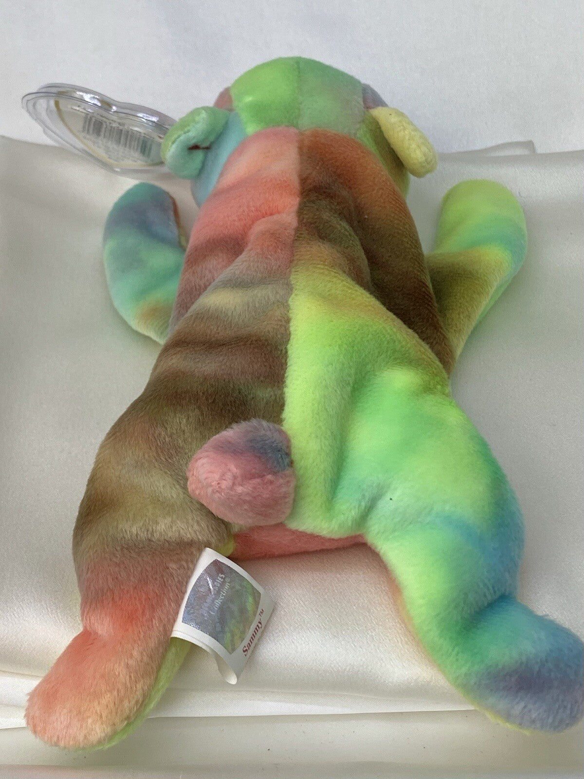 Ty Beanie Baby Sammy El Oso 1998-1999 Retirado Raro Menta Con Errores Y Pellets P.E.