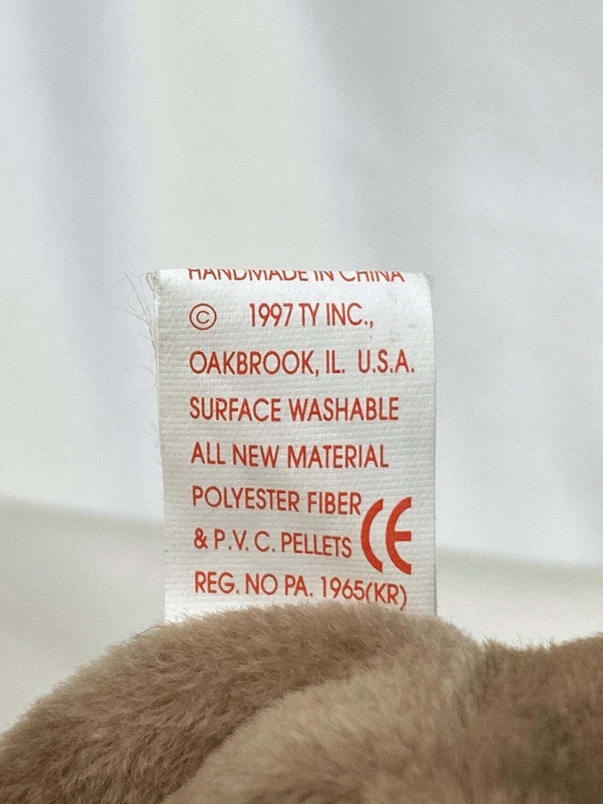 Rare Retired Ty Beanie Baby Pounce The Cat 1997 Mint P.V.C.Pellets With Errors
