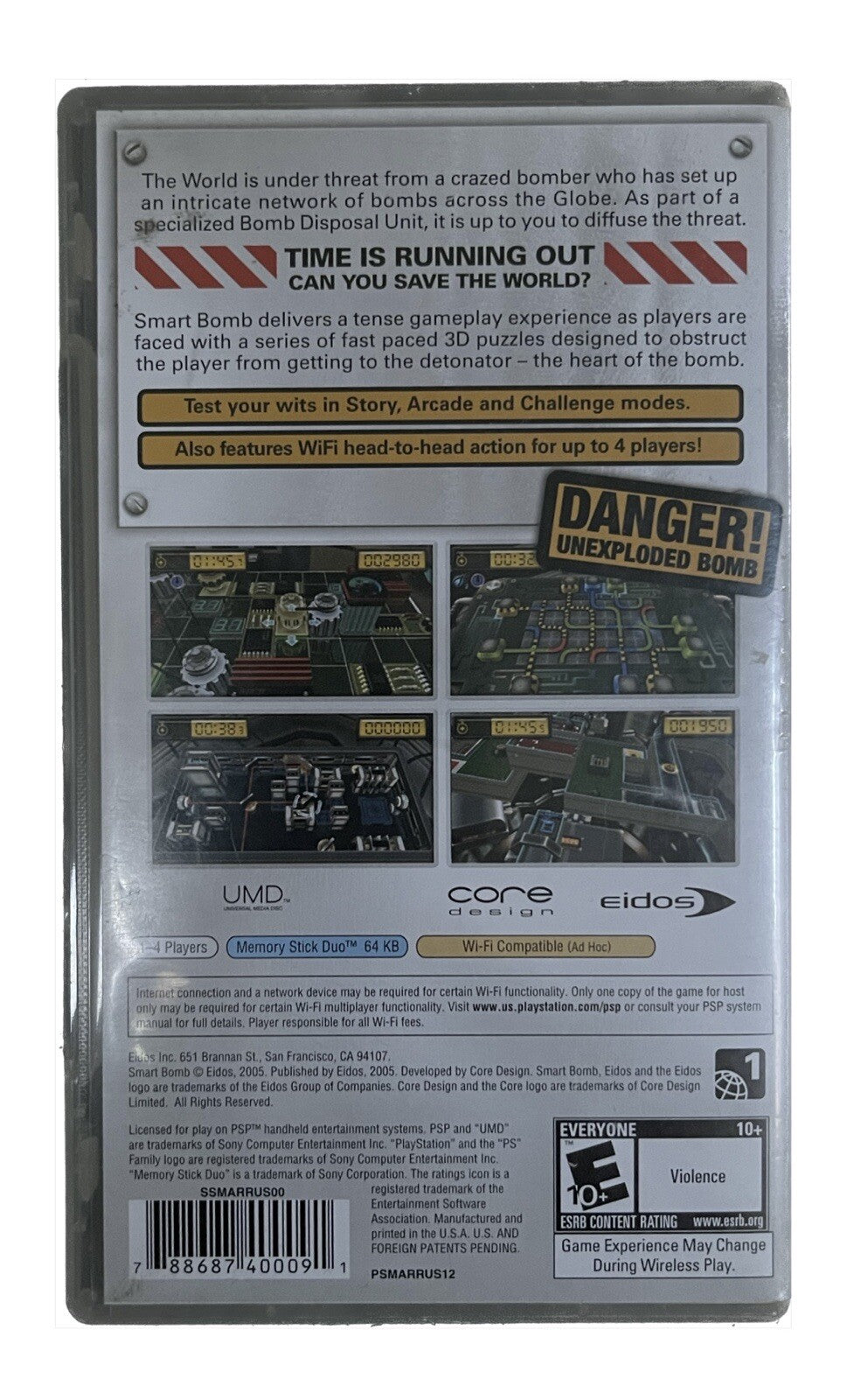 Smart Bomb Sony PSP Game Playstation Players Rated E