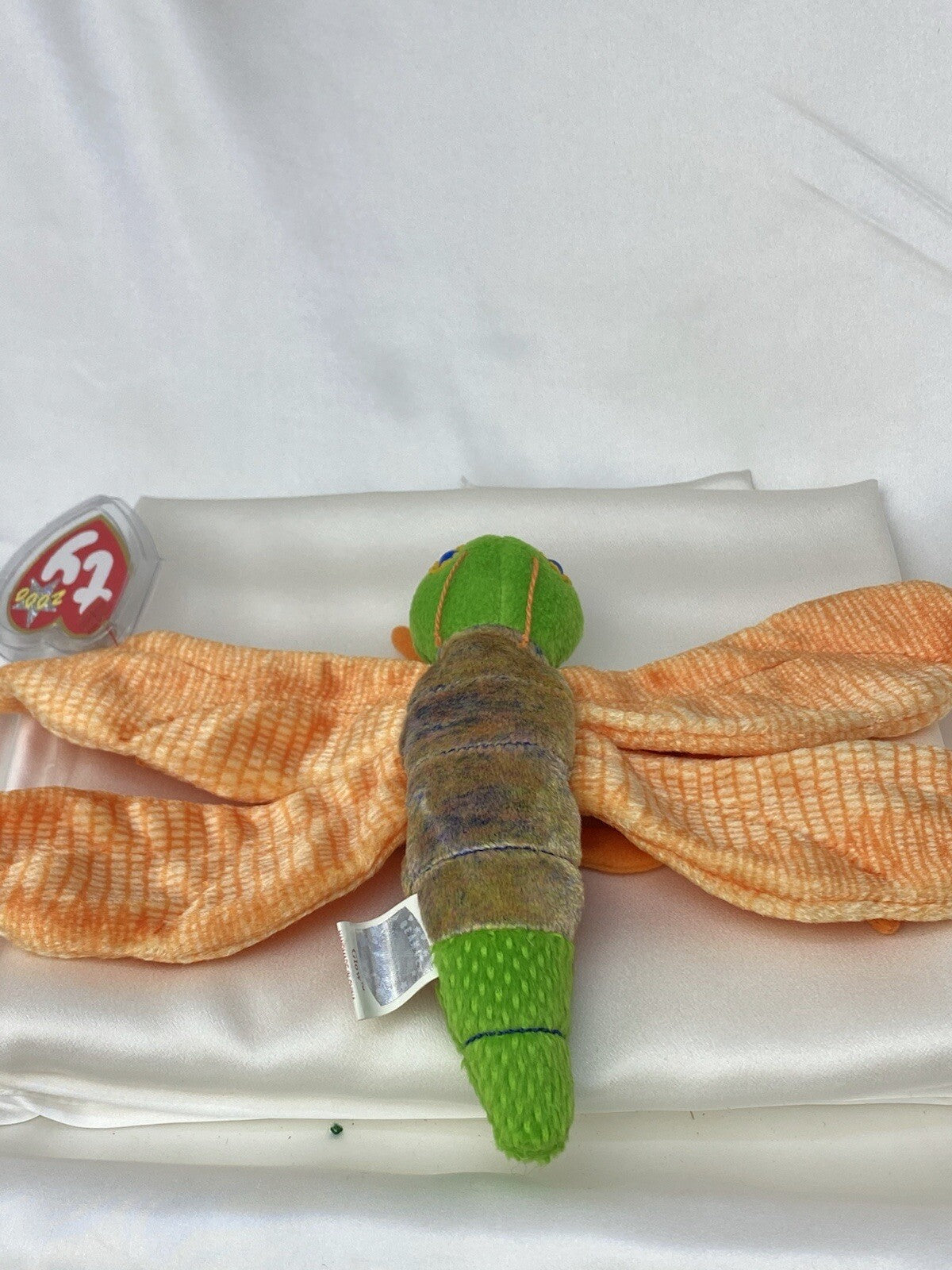 Rare Retired Ty Beanie Baby Glow The Lightening Bug 2000 Mint Pellets W Errors