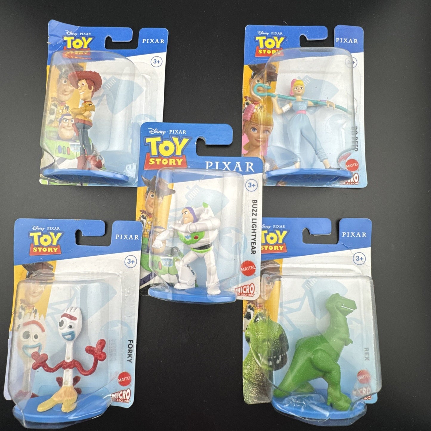 Disney Pixar Toy Story Woody y la pandilla, set de 5 minifiguras de colección, NUEVO