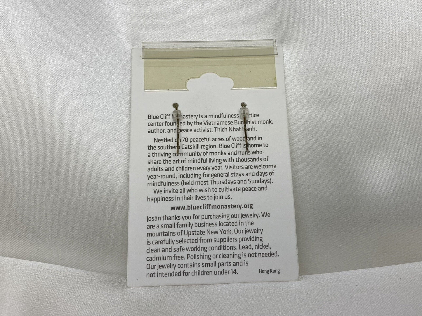 Josan New York Sterling Silver 925 Earwires & Posts Drop Dangle Earrings