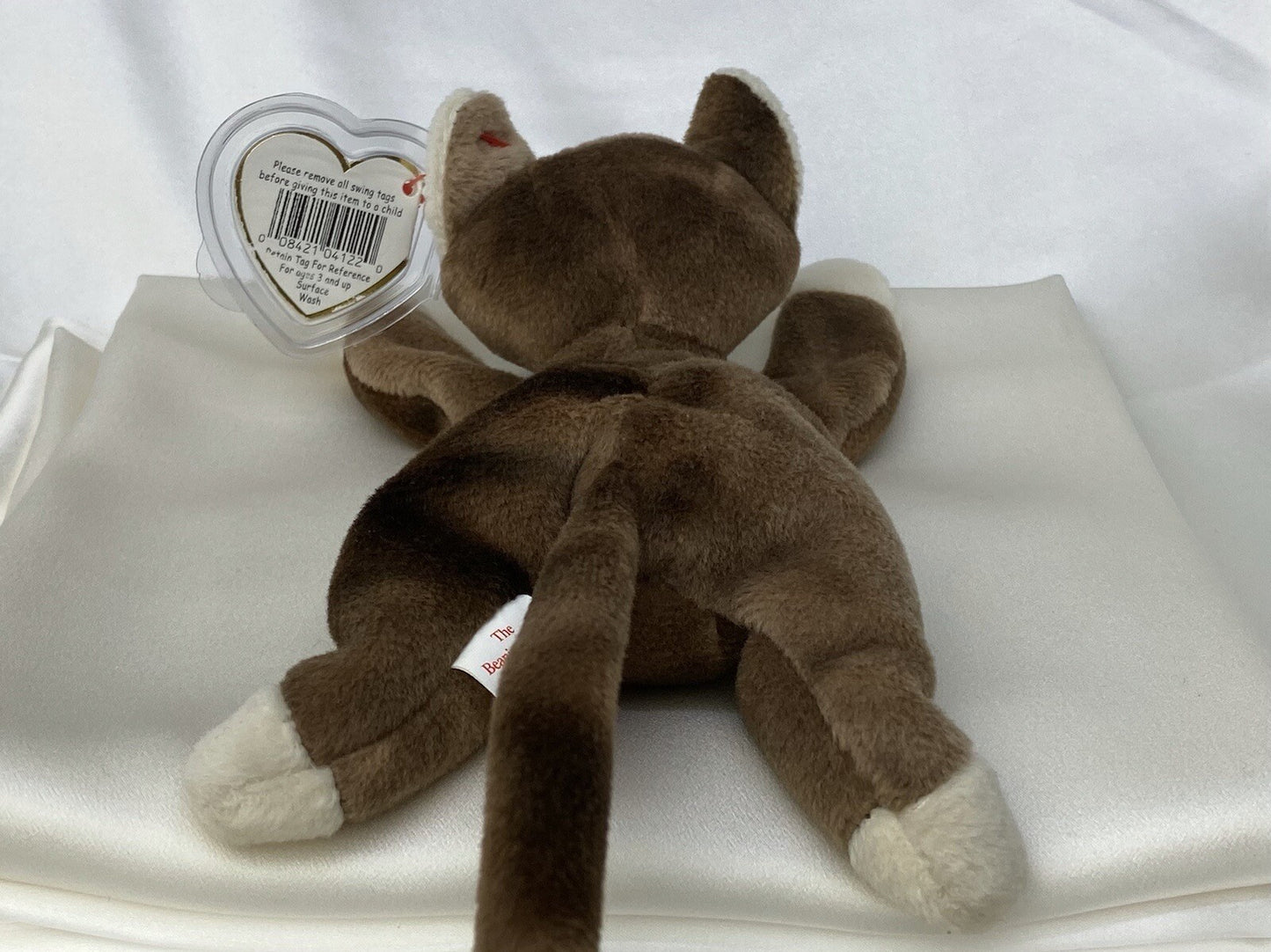 Rare Retired Ty Beanie Baby Pounce The Cat 1997 Mint P.V.C.Pellets With Errors