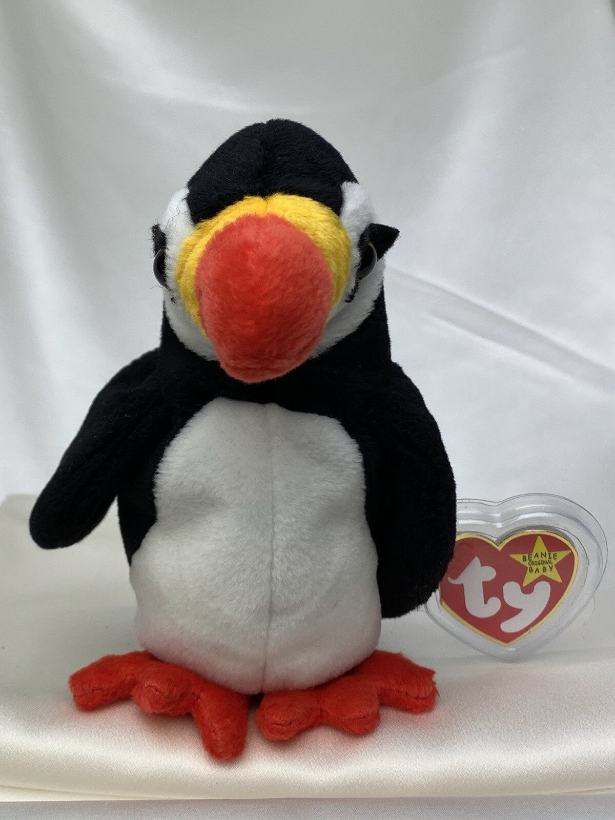 Rare Retired Ty Beanie Baby Puffer The Puffin 1997 Mint P.E. Pellets With Errors