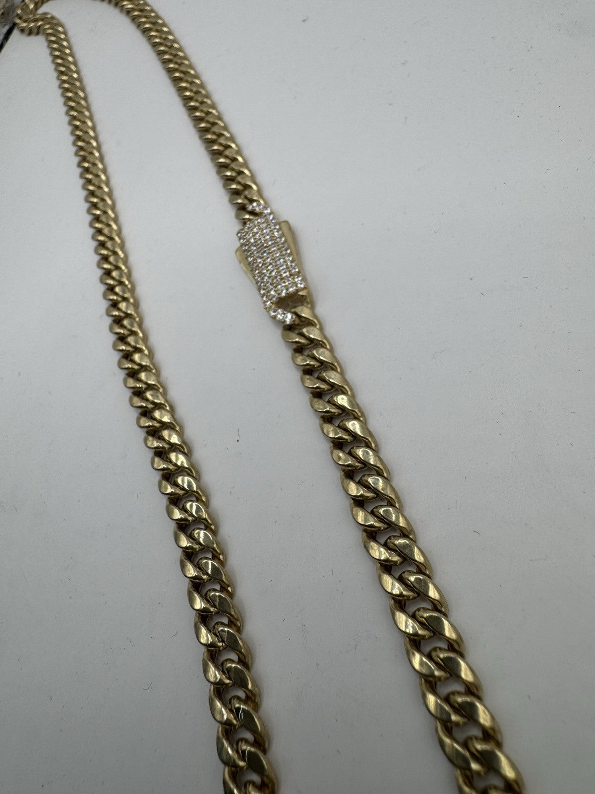 14K Yellow Gold 6mm Miami Cuban Link Chain Necklace, 24" Long, 11.9G Semi Hollow
