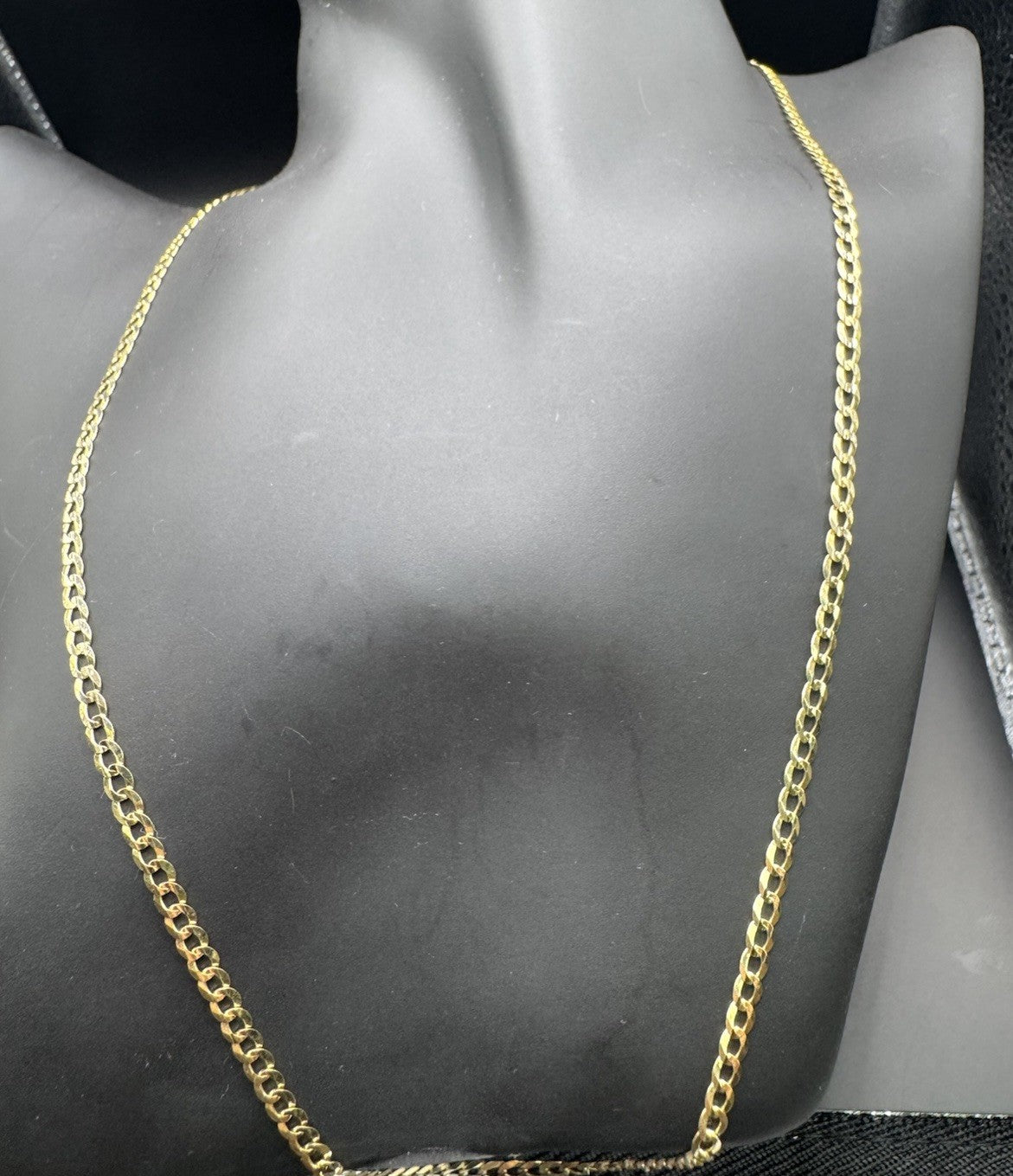14K Yellow Gold Curb Chain Necklace 20.5in 3.04mm 6.2 Grams