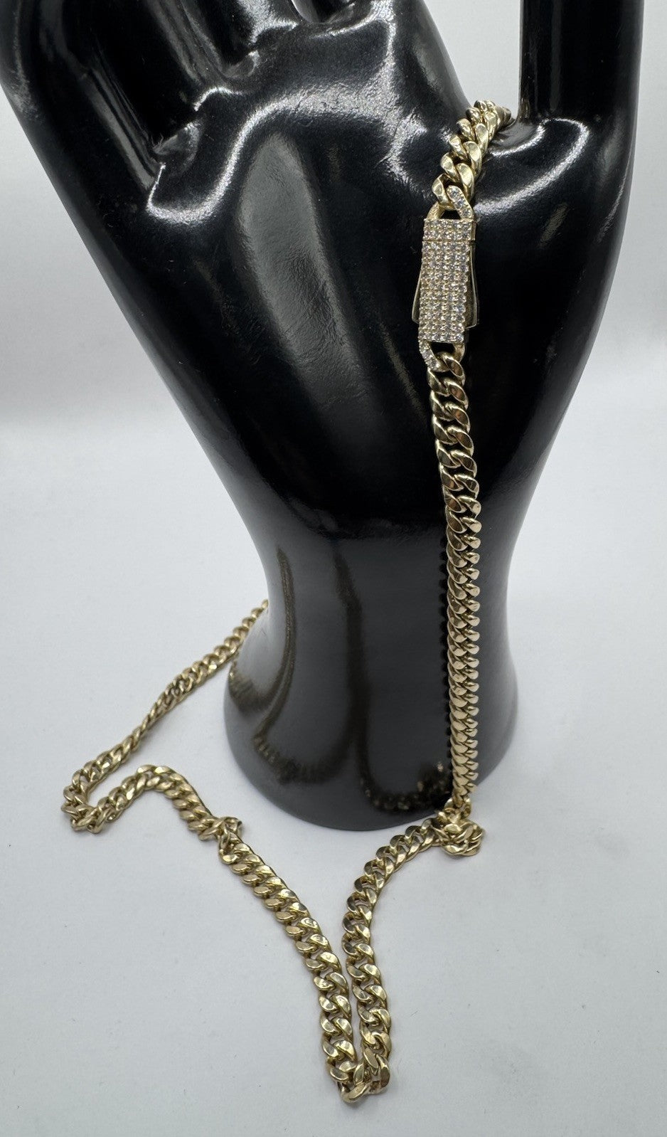 14K Yellow Gold 6mm Miami Cuban Link Chain Necklace, 24" Long, 11.9G Semi Hollow