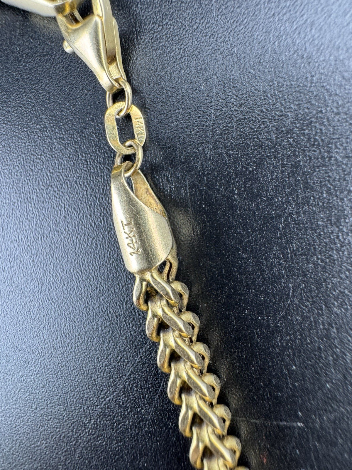 14K Gold Braided Franco Chain Necklace 31in 3.68mm 23.4 Grams Bold Statement