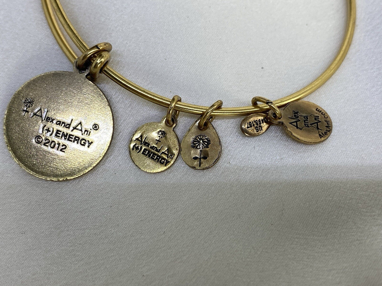 Alex and Ani Boston Pride University Mascot Rafaelian Gold Wrap Bracelet