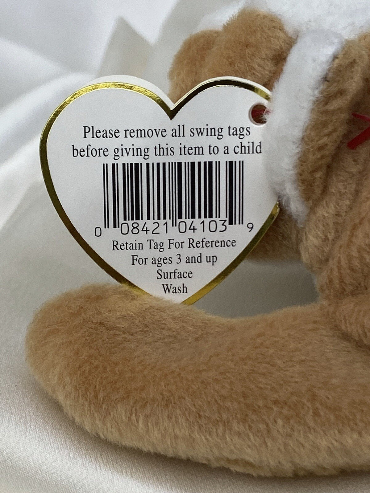 Rare Retired Ty Beanie Baby Wrinkles The Dog 1996 Mint P.V.C. W Numerous Errors