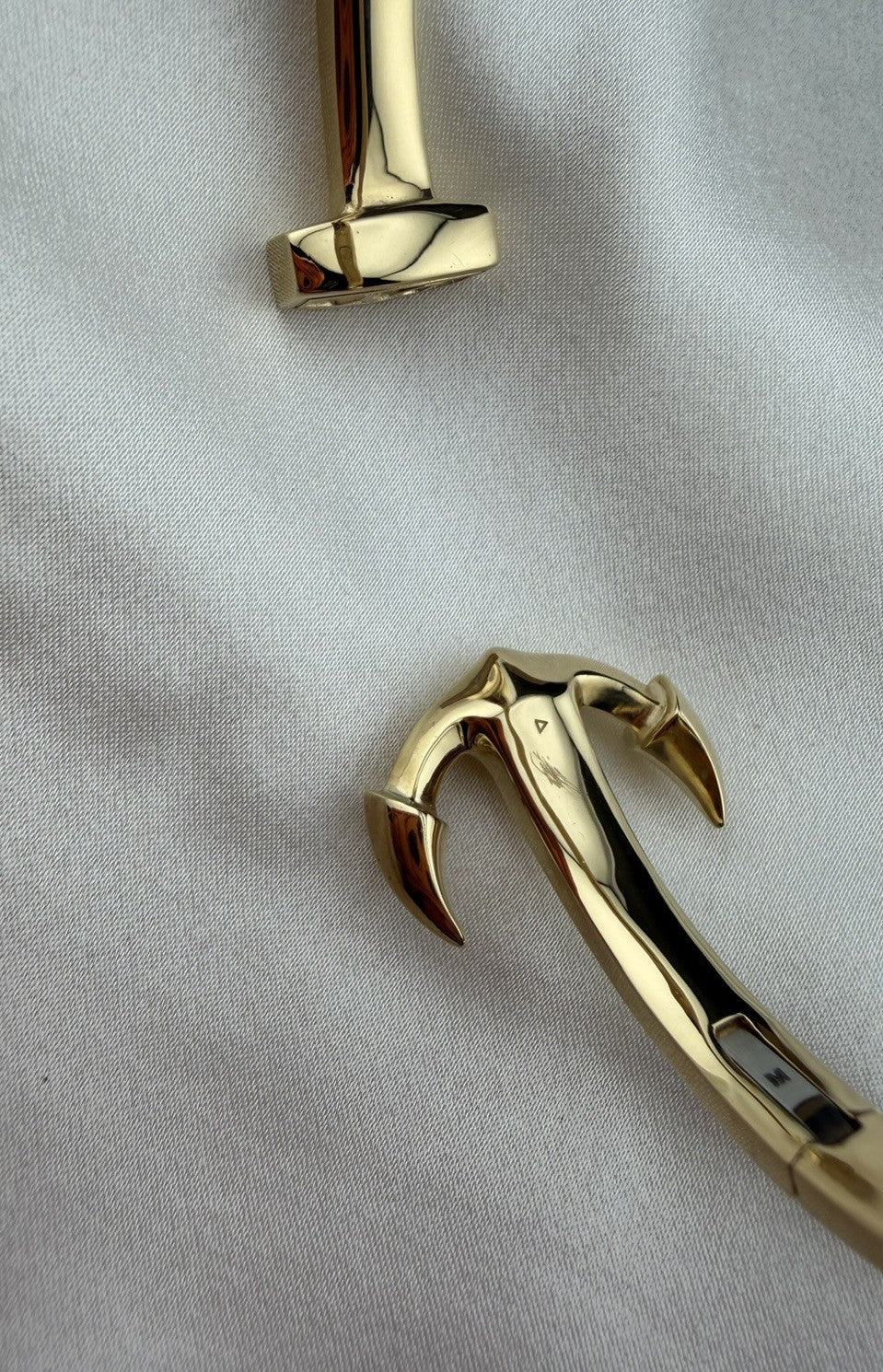 David Yurman 18K Yellow Gold 750 Maritime Anchor Cuff 32.5 Grams Medium