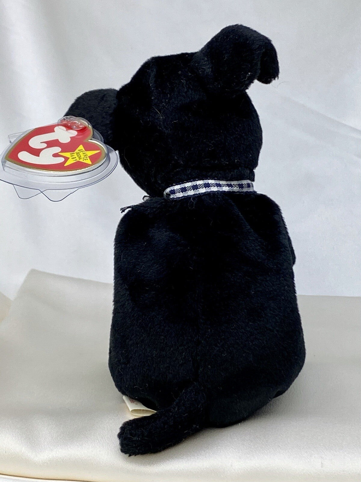 Rare Retired Ty Beanie Baby Luke The Dog 1998 Mint P.E. Pellets With Errors