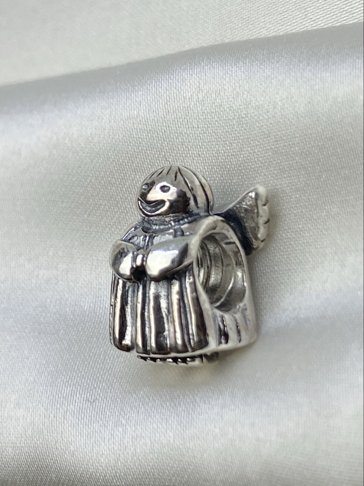 Pandora ALE Plata de ley 925 12,7 mm Dije europeo Ángel de la esperanza #790337