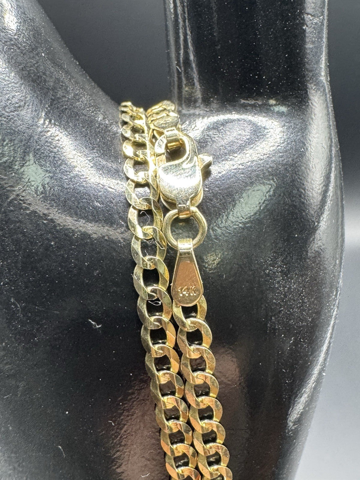 14K Yellow Gold Curb Chain Necklace 20.5in 3.04mm 6.2 Grams