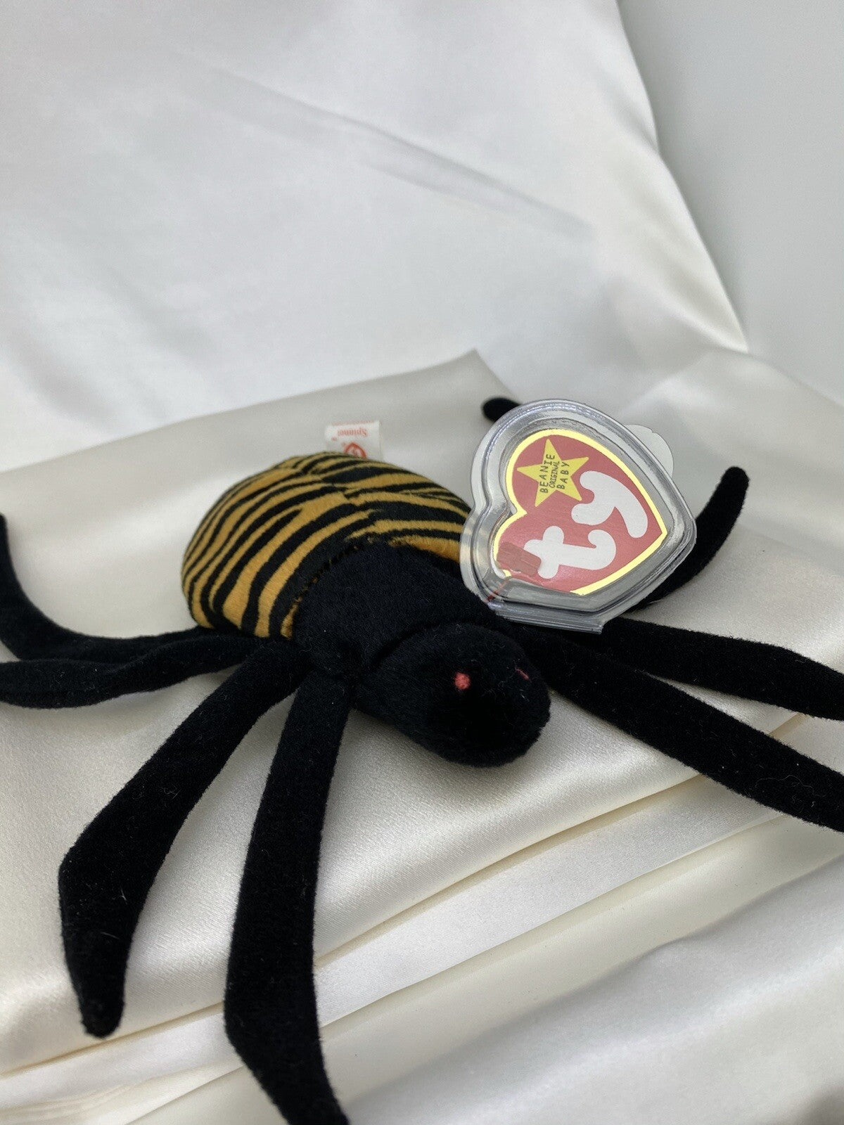 Rare Retired Ty Beanie Baby Spinner The Spider 1996-1997 Mint Pellets W Errors