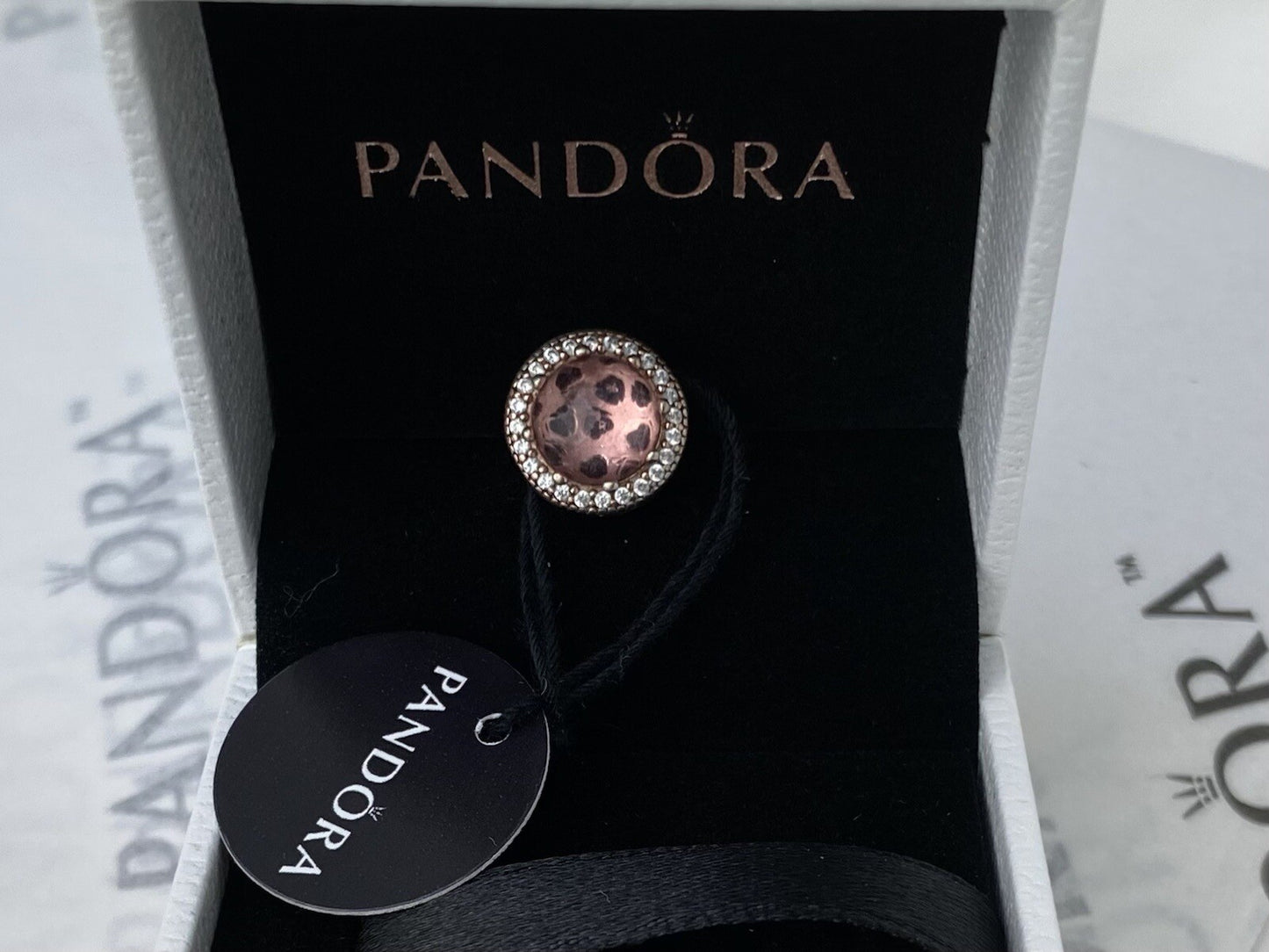 Pandora ALE Rose Gold Radiant Heart Blush Sparkling Crystal CZ Pink Charm