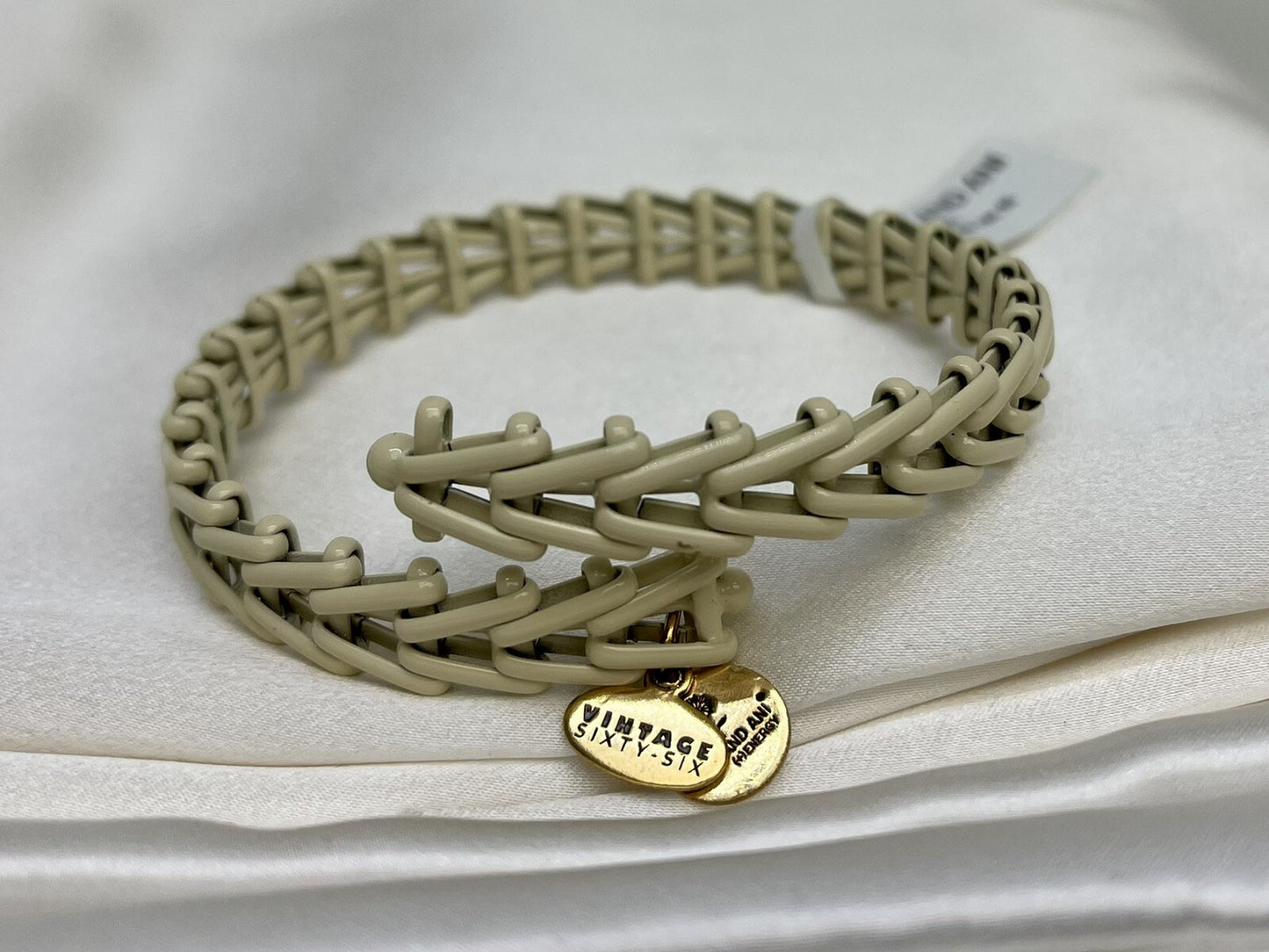 Alex and Ani Gypsy 66 Lace Rafaelian Gold Wrap Bangle