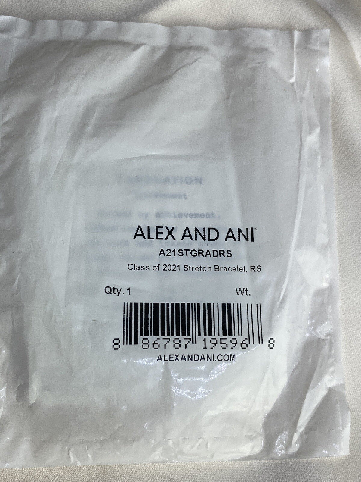 Alex and Ani GRADUATION CAP 2021 Rafaelian Silver Charm Stretch Bracelet