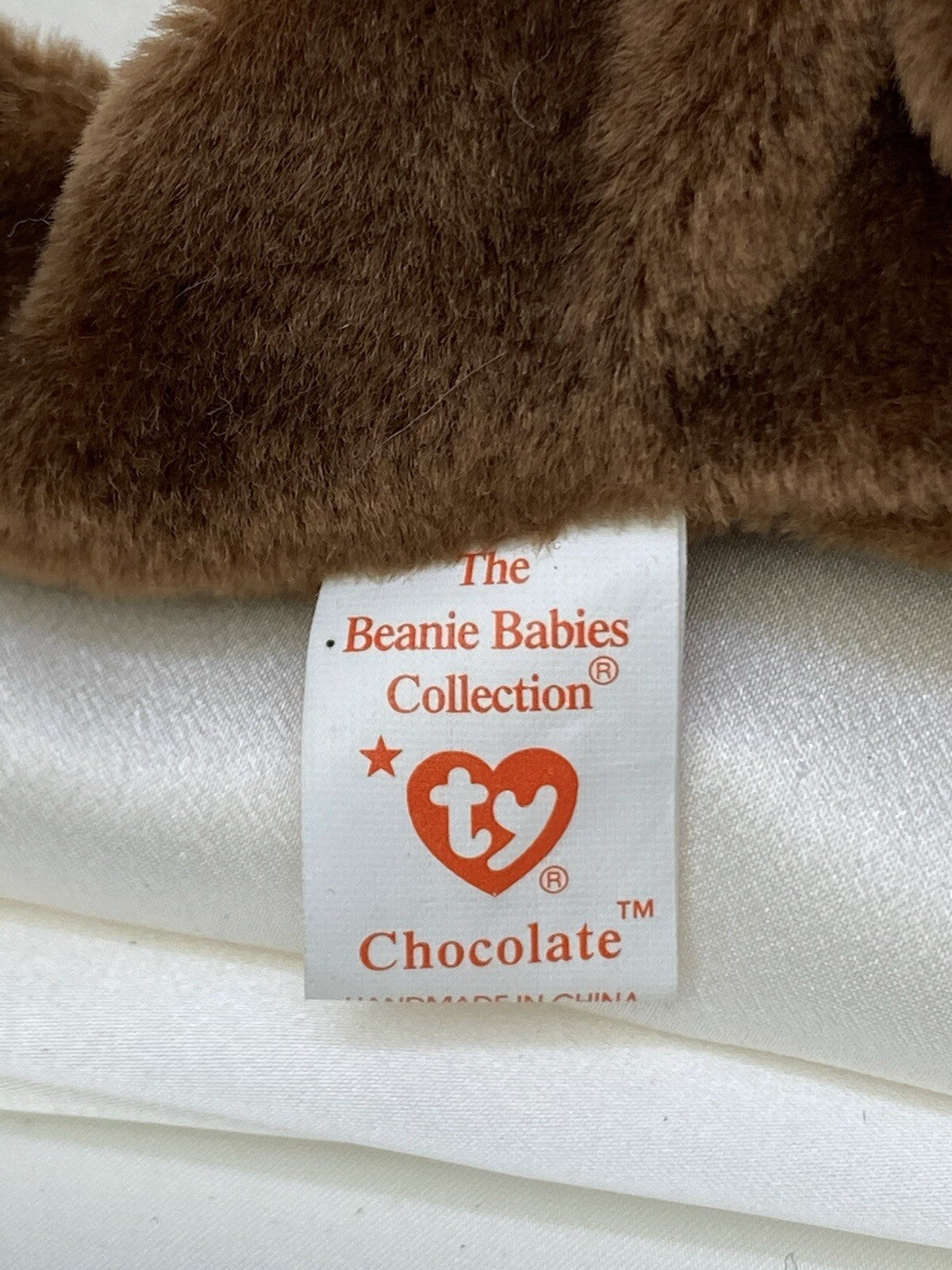 Rare Retired Ty Beanie Baby Chocolate The Moose 1993 Pellets W Errors & Tag Mint