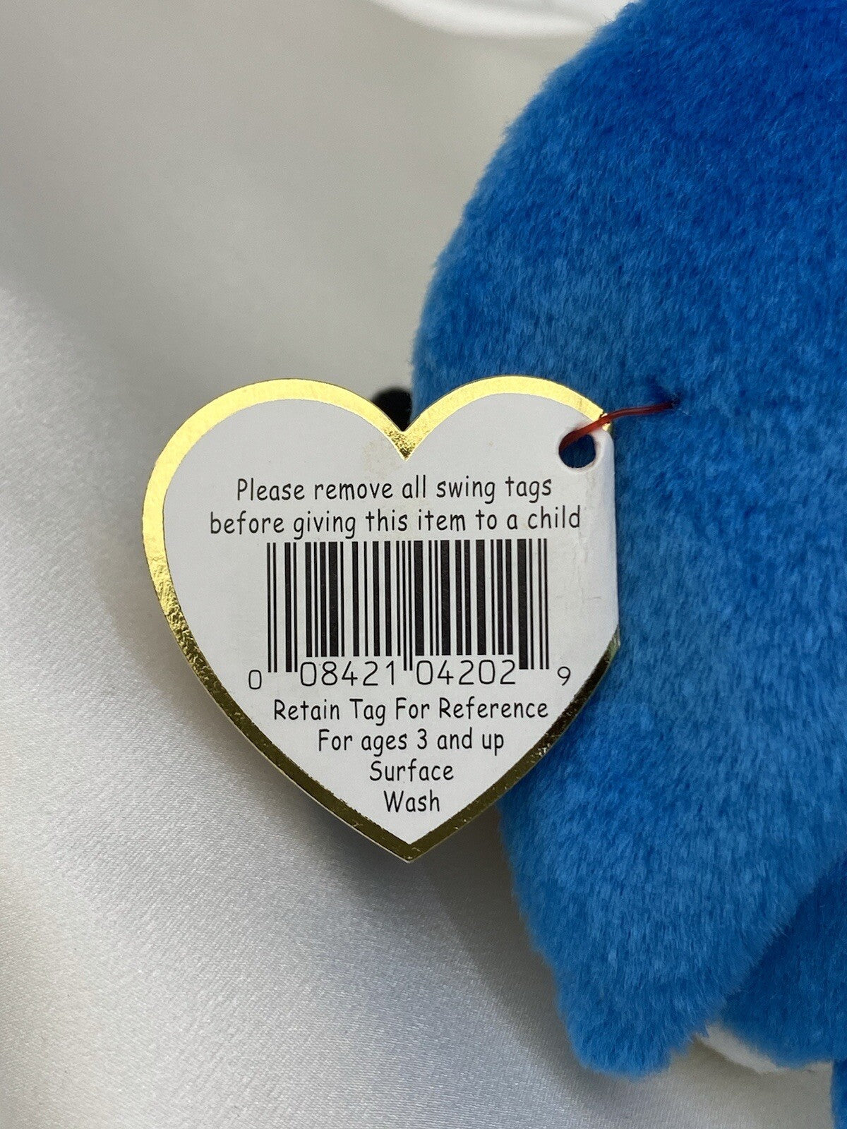 Rare Retired Ty Beanie Baby Rocket The Blue Jay 1997 Mint Pellets With Errors