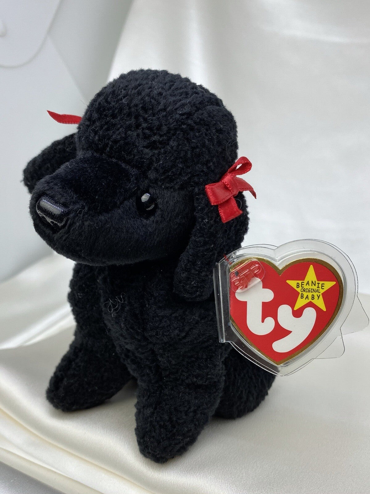 Rare Retired Ty Beanie Baby GiGi The Dog 1997-1998 Mint P.E. W Multiple Errors