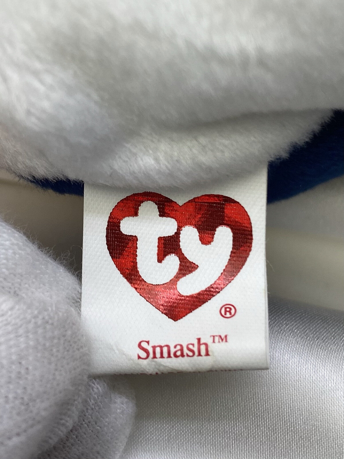 Ty Beanie Baby Smash The US Open Tennis Bear Plush W Hang Tag Protector 2005