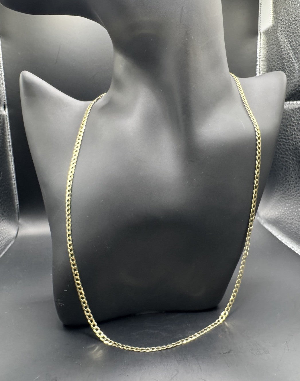 14K Yellow Gold Curb Chain Necklace 20.5in 3.04mm 6.2 Grams