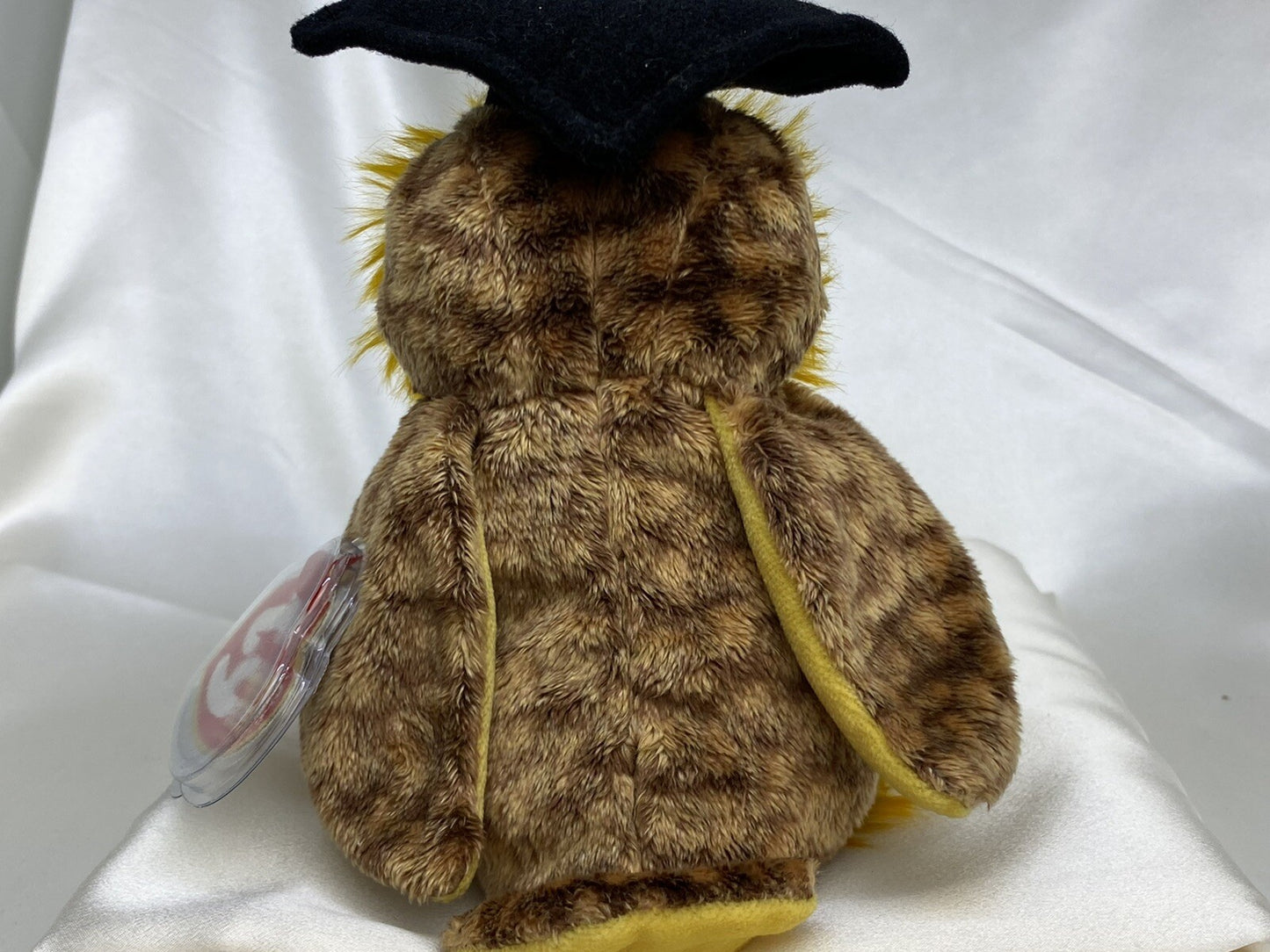 Ty Beanie Baby Smartest The Graduate Owl Plush W Hang Tag Protector 2002