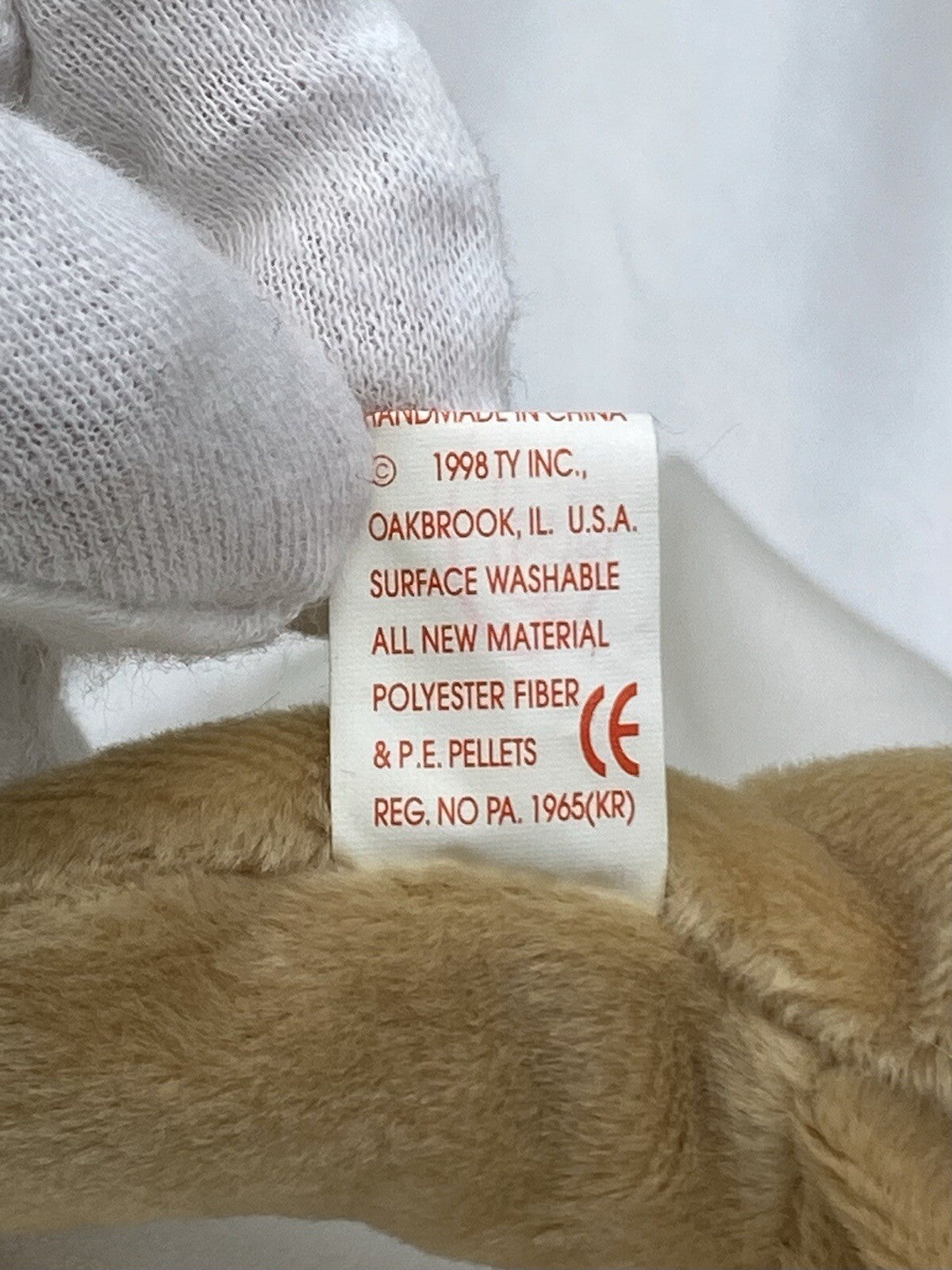 Raro Ty Beanie Baby Retirado Fetch The Dog 1997-1998 Menta P.E. W Múltiples Errores
